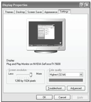 SAMSUNG LE-20S81B - Nastavitev programske opreme PC-ja (v okolju Windows XP) - 1