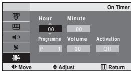SAMSUNG LE-20S81B - Setting the Sleep Timer - 4
