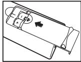 SAMSUNG LE-20S81B - Inserimento delle batterie nel telecomando - 3
