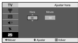 SAMSUNG LE-23R32B - Configuración y visualización de hora actual - 3