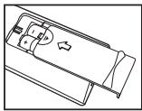 SAMSUNG LE-23R32B - Inserimento delle batterie nel telecomando - 3