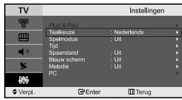 SAMSUNG LE-23R32B - Wanner u de TV/Monitor voor het eerst gebruikt, moet u de taal selecteren voor het weergeven van menu's en aanwijzingen. - 1