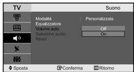 SAMSUNG LE-23R32B - Regolazione delle impostazioni dell'audio - 4