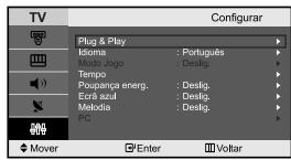 SAMSUNG LE-23R32B - Programar o modo de Ecrá azul / SeLECTIONAR a Melodia - 1