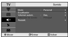 SAMSUNG LE-23R32B - Reajuste de values de sonido a los values predefinidos de fabrica - 1