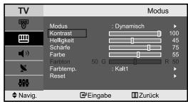 SAMSUNG LE-23R32B - Benutzereinstellung Bild anpassen - 2