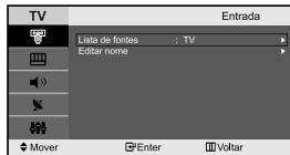 SAMSUNG LE-23R32B - Editar os names das fontes de entrada - 1