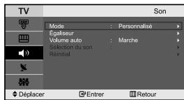 SAMSUNG LE-23R32B - Réglage des paramètres du son - 1