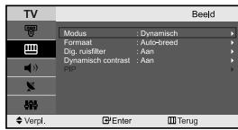 SAMSUNG LE-23R32B - De beeldinstellungen terugstellen waar de standard fabrieksinstelleningen - 1
