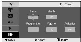 SAMSUNG LE-23R32B - Setting the Sleep Timer - 7