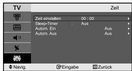 SAMSUNG LE-23R32B - Uhrzeit einstellen und anzeigen - 2