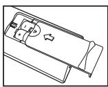 SAMSUNG LE-23R32B - Batterien in die Fernbedienung montieren - 3