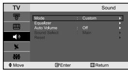 SAMSUNG LE-23R32B - Adjusting the Sound Settings - 1