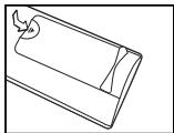 SAMSUNG LE-23R32B - Batterijen in de afstandsbedieningplaatsen - 1