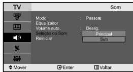 SAMSUNG LE-23R32B - Ouvir o som da imagem secundaria - 2