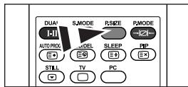 SAMSUNG LE-23R32B - Changing the Picture Size - 3