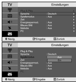 SAMSUNG LE-23R32B - Wenn Sie das Gerät das ersten Mal verwenden, müssen Sie die Sprache auswahlen, die für die Menüs und Hinweise verwendet wird. - 1