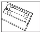 SAMSUNG LE-23R32B - Inserimento delle batterie nel telecomando - 2