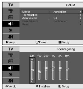 SAMSUNG LE-23R32B - De geluidsinstellungen aanpassen - 1