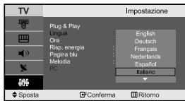 SAMSUNG LE-23R32B - Scelta della lingua - 2