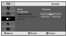 SAMSUNG LE-23R32B - Es possible ajustar los parámetros del sonido según sus preferencias personales. - 2