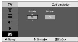 SAMSUNG LE-23R32B - Uhrzeit einstellen und anzeigen - 3