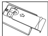 SAMSUNG LE-23R32B - Instalación de las pilas en el mando a distancia - 3