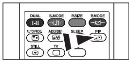 SAMSUNG LE-23R32B - Apresentar a imagem na imagem (PIP) - 3