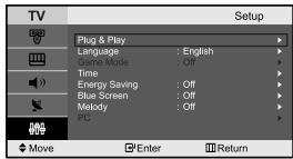SAMSUNG LE-23R32B - Setting the Sleep Timer - 5