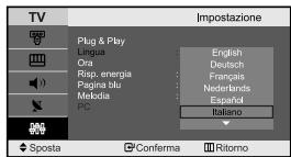 SAMSUNG LE-23R71B - Scelta della lingua - 2