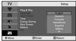 SAMSUNG LE-23R71B - Choosing Your Language - 2