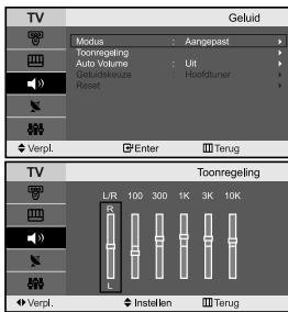 SAMSUNG LE-23R71B - De geluidsinstellungen aanpassen - 1