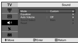SAMSUNG LE-23R71B - Adjusting the Sound Settings - 1
