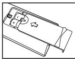 SAMSUNG LE-23R71B - Batterijen in de afstandsbedieningplaatsen - 3
