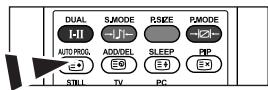 SAMSUNG LE-23R71B - Memorización automática de canales - 1