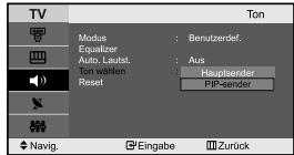 SAMSUNG LE-23R71B - Ton des Nebenbildes wiedergeben - 2