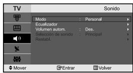 SAMSUNG LE-23R71B - Es possible ajustar los parámetros del sonido según sus preferencias personales. - 1