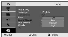 SAMSUNG LE-23R71B - Using the Energy Saving Feature - 2