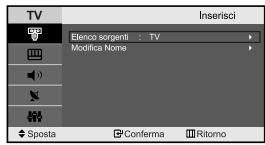 SAMSUNG LE-23R71B - Modifica dei nomi delle sorgenti di ingresso - 1