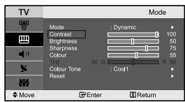 SAMSUNG LE-23R71B - Adjusting the Custom Picture - 2