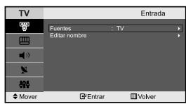 SAMSUNG LE-23R71B - Ediciones de los nombres de fuentes de entrada - 1