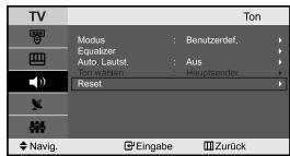 SAMSUNG LE-23R71B - Zurücksetzen der Toneinstellungen auf die werkseitig festgelegten Standardwerte - 1