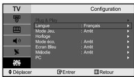 SAMSUNG LE-23R71B - Lorsque vous utilisez le téléviseur pour la première fois, vous devez selectionner la langue utilisée pour afficher les menus et les indications. - 1