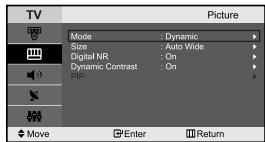 SAMSUNG LE-23R71B - You can select the picture size which best corresponds to your viewing requirements. - 3