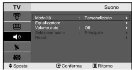 SAMSUNG LE-23R71B - Regolazione delle impostazioni dell'audio - 3