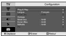 SAMSUNG LE-23R71B - Réglage du mode d'écran bleu / Sélection de melodie - 1