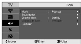 SAMSUNG LE-23R71B - Repor os valuores de fabrica das definições de som - 1