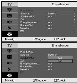 SAMSUNG LE-23R71B - Wenn Sie das Gerät das ersten Mal verwenden, müssen Sie die Sprache auswahlen, die für die Menüs und Hinweise verwendet wird. - 1