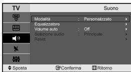 SAMSUNG LE-23R71B - Regolazione delle impostazioni dell'audio - 1