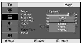 SAMSUNG LE-23R71B - Adjusting the Custom Picture - 4